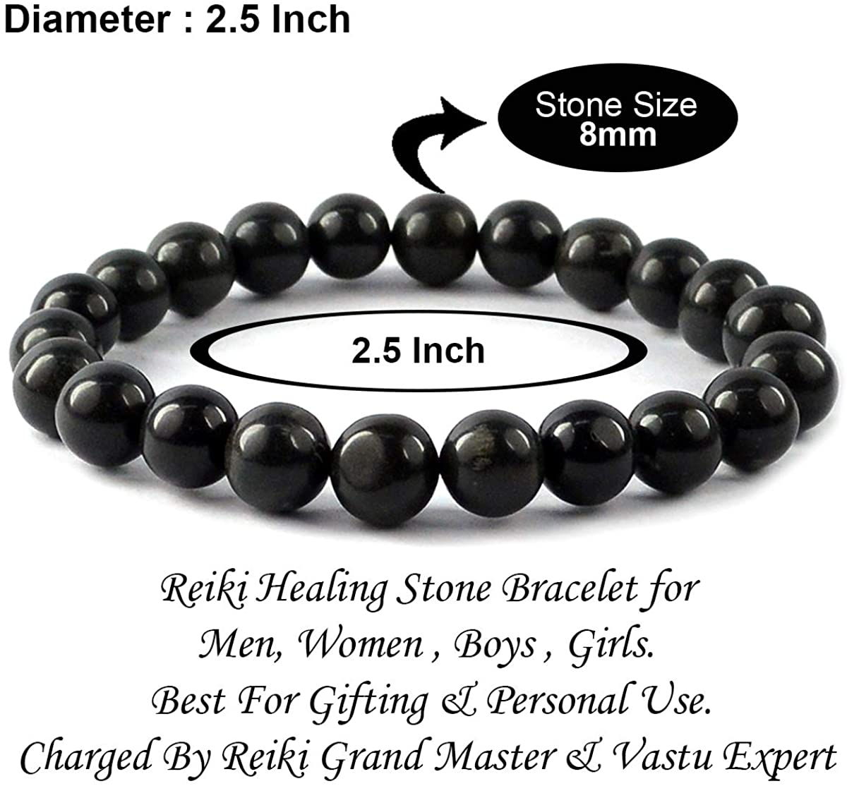 Natural Crystal Stone Bracelet (color option) - SH100355 – Kaya Online