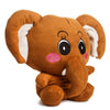 Baby Elephant Soft toy Brown Cute Eye Big Ear Elephant Stuffed Soft Plush Toy Love 32 cm  - Brown