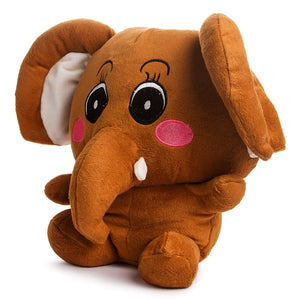 Baby Elephant Soft toy Brown Cute Eye Big Ear Elephant Stuffed Soft Plush Toy Love 32 cm  - Brown