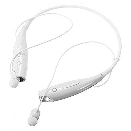 Ekdant® HBS-730 WIRELESS Neckband Bluetooth Wireless Earphones With Mic - White - halfrate.in
