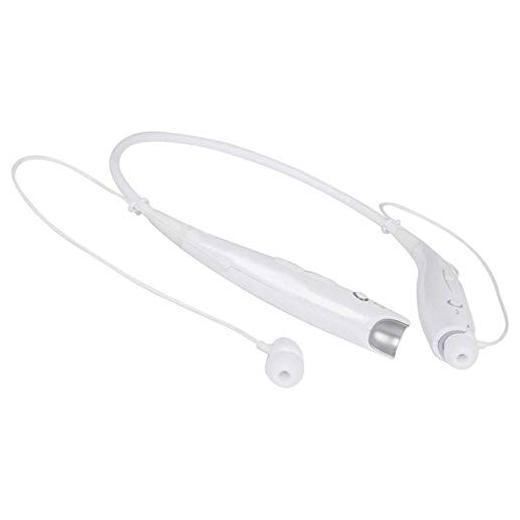 Ekdant® HBS-730 WIRELESS Neckband Bluetooth Wireless Earphones With Mic - White - halfrate.in