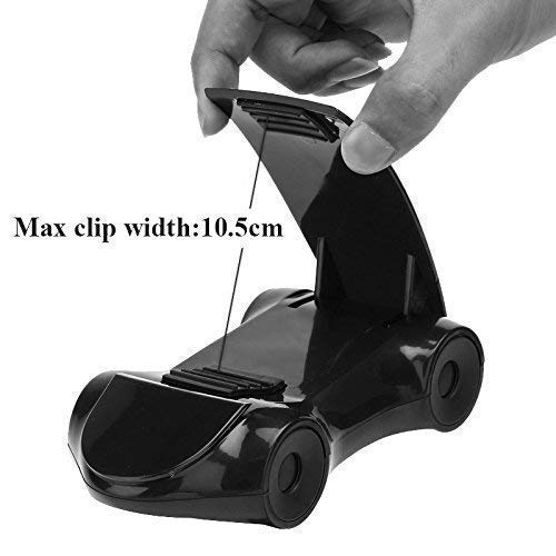Car Shape 360-Degree Rotating Mobile Car Mount Holder Stand with Car Perfume, Windscreen, Dashboard and Table Desk with Double Grip Holder- Multi Color