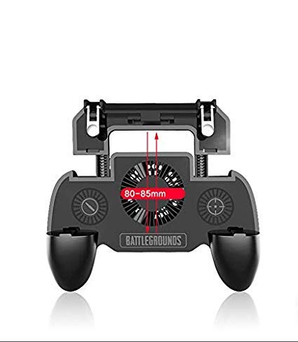 Game Handle Controller Gamepad Mobile Trigger for PUBG Mobile/FreeFire/COD Mobile/etc- for All Smart Phones with 2000 mAh Inbuilt Power Bank and Cooling Fan