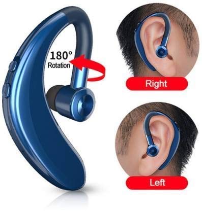 Single Wireless 18 Hours of Calling with 1 Hour Charge S109 Bluetooth Headset with Mic Designed for All Android Smartphone
