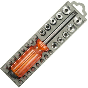 Saleshop365® Multipurpose Steel 28 Pieces Screwdriver Set with 28 in 1 Bit Set - halfrate.in