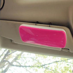 Car Sun Visor Tissue Box Paper Napkin Holder with Tissue - halfrate.in