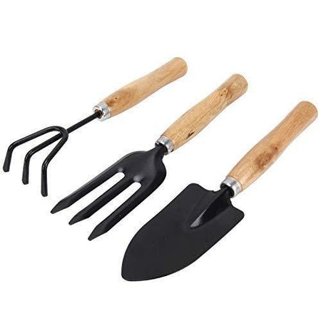 Gardening Tools kit Hand Cultivator, Small Trowel, Garden Fork (Set of 3) - halfrate.in