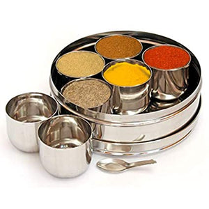 Stainless Steel Masala Dabba / Spice Box - halfrate.in