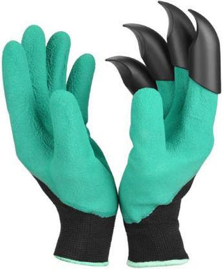Gardening Gloves, Garden Gloves with Right Hand Fingertips ABS Claws for Pruning, Digging & Planting, One Pair - halfrate.in