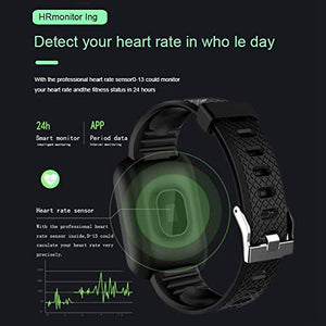 Smart Band ID116 Fitness Tracker Watch Heart Rate with Activity Tracker Waterproof Body Functions Like Steps Counter, Calorie Counter, Heart Rate Monitor