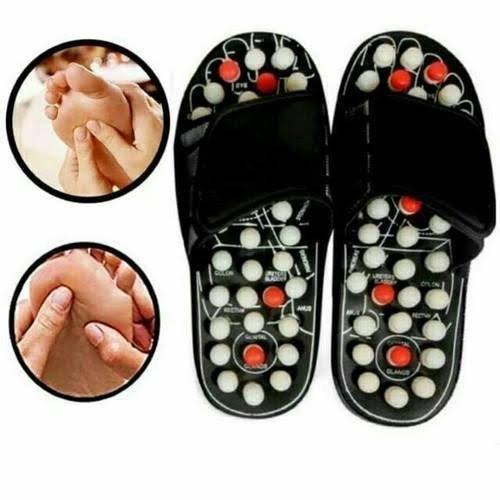 Ratehalf® Yoga Paduka/Acupressure Therapy Sandals/Foot Massager Slipper/Acupressure Foot Relaxer/Rotating Acupressure Foot Slippers for Men & Women - halfrate.in