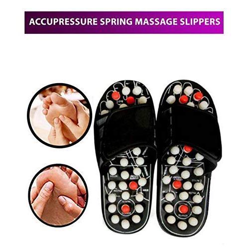 Ratehalf® Yoga Paduka/Acupressure Therapy Sandals/Foot Massager Slipper/Acupressure Foot Relaxer/Rotating Acupressure Foot Slippers for Men & Women - halfrate.in