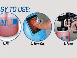 PaintZoom Portable Sanitizer Sprayer & Paint Sprayer Handheld Electric Spray Gun Kit | Spray Gun Tool Compressor Gun Sprayer Machine for Home Painting