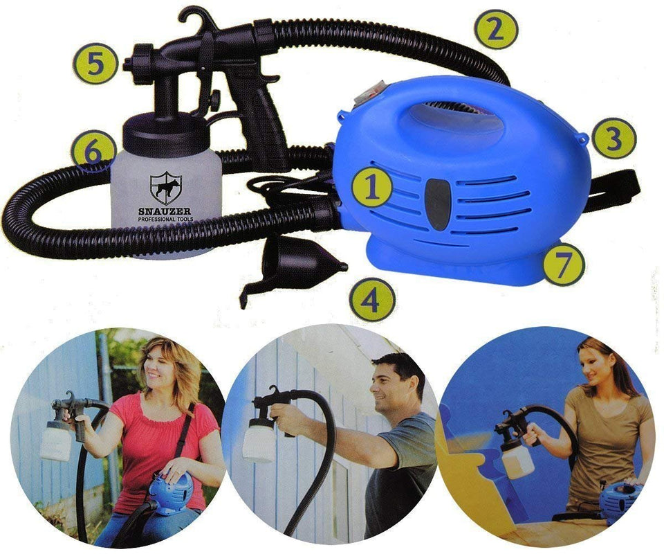 PaintZoom Portable Sanitizer Sprayer & Paint Sprayer Handheld Electric Spray Gun Kit | Spray Gun Tool Compressor Gun Sprayer Machine for Home Painting