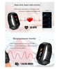 Ratehalf® M3 Band Bluetooth 4.0 Sweatproof Smart and Sleek Fitness Wristband with Heart Rate Monitor Tracker Navy Blue - halfrate.in