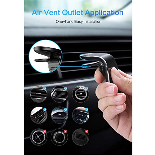 Air Vent Clip Universal Car Mount Mobile Holder | The Ventilation Adjustable Magnetic Phone Car Mount Magnets Hands Free