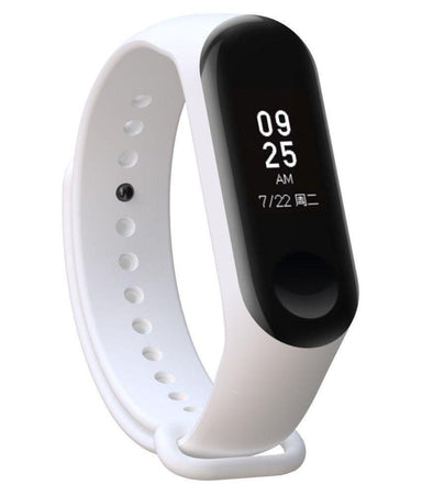 Ratehalf® M3 Band Bluetooth 4.0 Sweatproof Smart and Sleek Fitness Wristband with Heart Rate Monitor Tracker White - halfrate.in