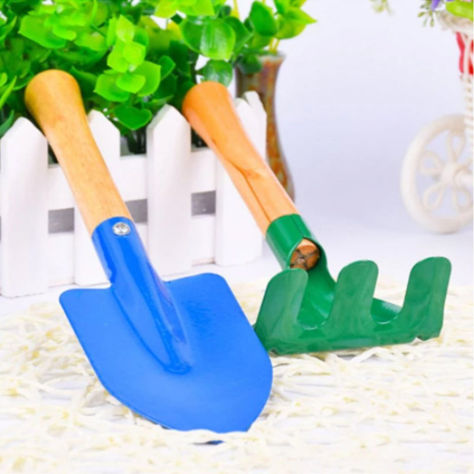 Gardening Tools kit Hand Cultivator, Small Trowel, Garden Fork - 3pcs (Multicolor)