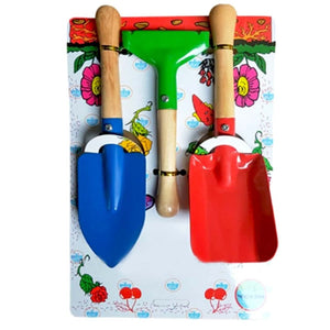 Gardening Tools kit Hand Cultivator, Small Trowel, Garden Fork - 3pcs (Multicolor)