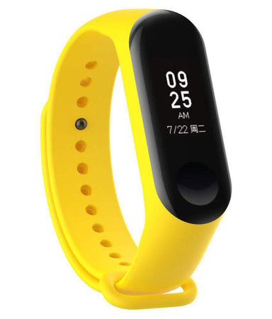 Ratehalf® M3 Band Bluetooth 4.0 Sweatproof Smart and Sleek Fitness Wristband with Heart Rate Monitor Tracker Yellow - halfrate.in