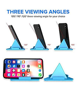 Universal Desk Table Mobile Holder Stand Triangle Pyramid Shape with 3 Different Inclined Angles - Anti Slip, Safe, Mobile Mount, Mobile Stand