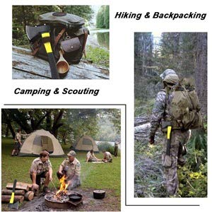 Camping Axe, Safety Axe Gardening Tools Hatchet Axe Fiberglass Body Rubberized Handle Wood Cutting Axe
