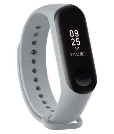 Ratehalf® M3 Band Bluetooth 4.0 Sweatproof Smart and Sleek Fitness Wristband with Heart Rate Monitor Tracker Grey - halfrate.in