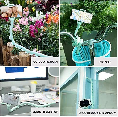 Cute Worm Snake Smart Cell Phone Holder with Long Arms Mobile Phone Mount Desktop Bed Lazy Bracket Mobile Stand Support All Mobiles