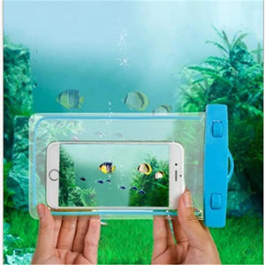 Transparent Plastic Underwater Waterproof Dust Proof Touch Sensitive Pouch Phone Case for Rain and Water Protection  All Smartphone upto 6.5 Inch
