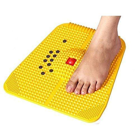Ratehalf® Yellow Acupressure Exercise Magnetic Power mat - halfrate.in