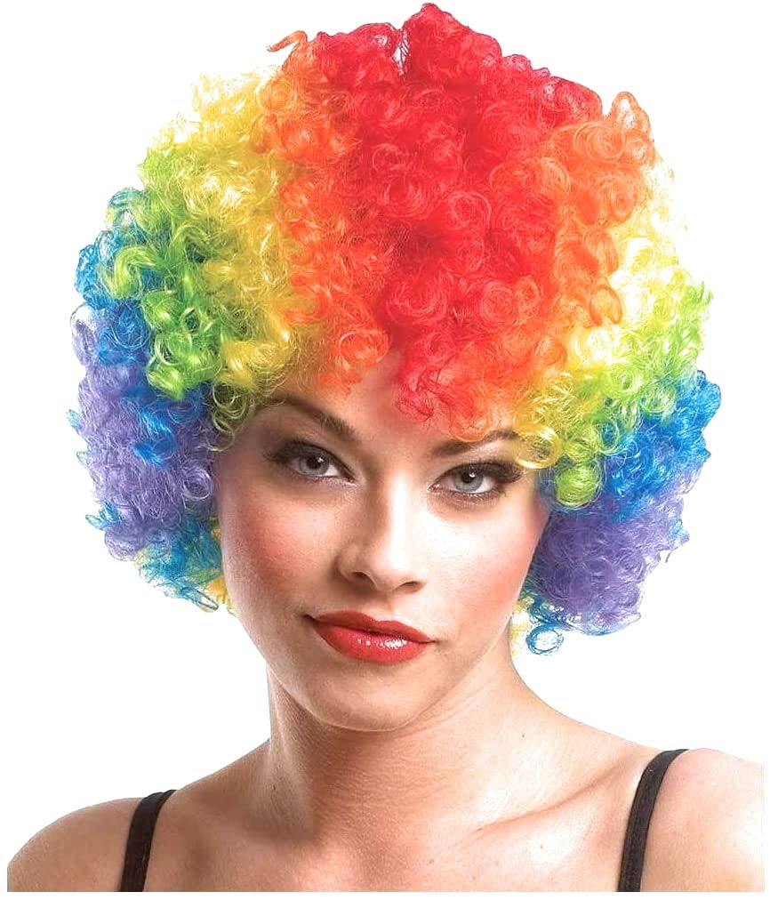 Multi Coloured Malinga Style Hair Cap Wig for All Age Group Free Size , Best for Holi and Stage Drama Show