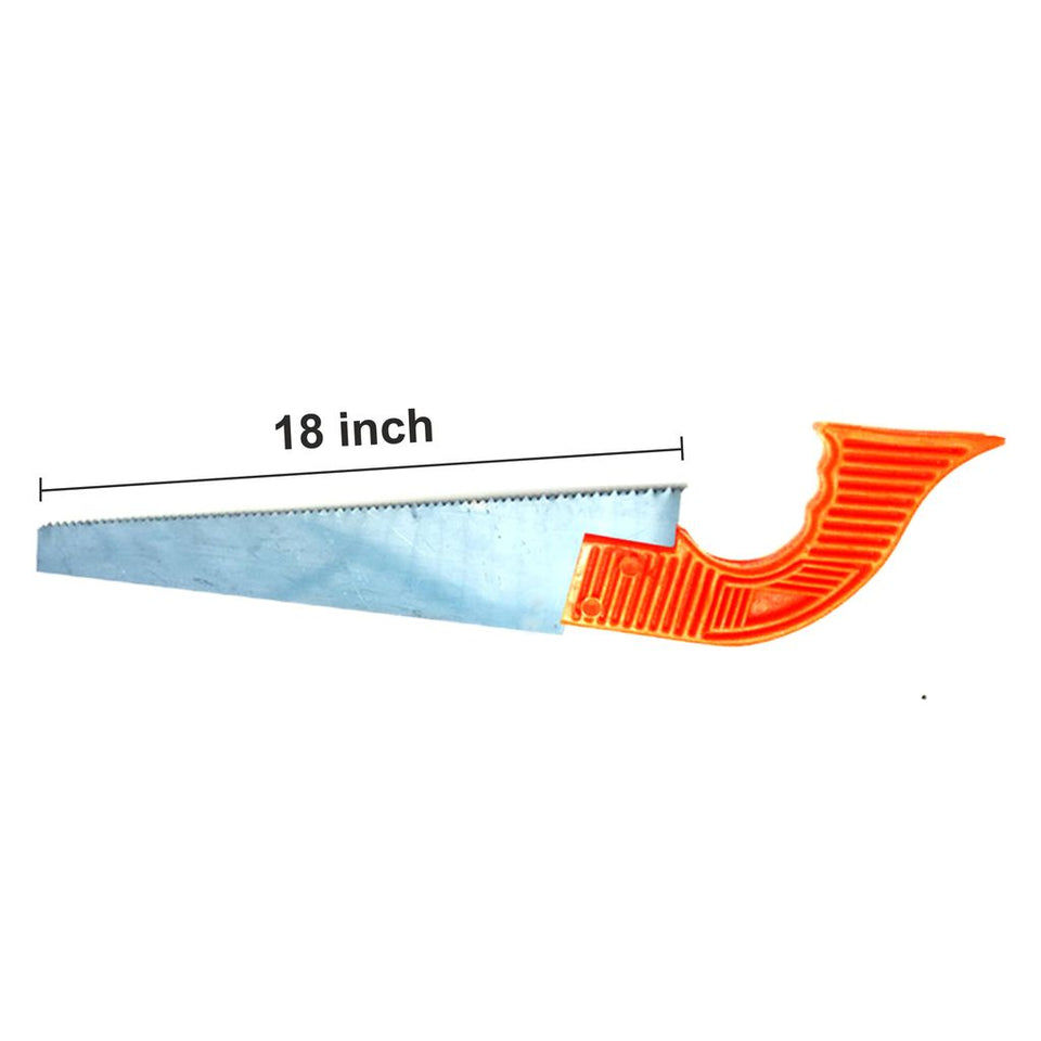 Powerful Hacksaw Hand Saw for Cutting Wood | Wood Cutter Blade with Hardened Steel Blade Wide handle 18 inches