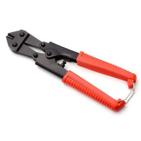 Professional Mini Bolt Cutter 8" with T8 Alloy Steel & Heat Treated Blades, Handle End with a Lock