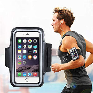 Mobile Phone Armband cell phone Arm band for Running Workout Water Resistant Holder Adjustable for Men Women Black Sports Arm Band Case