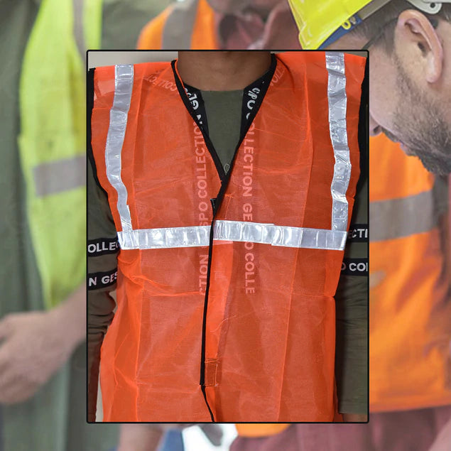 ANSI Class 2 Hi-Vis Vest - Multi-Pocket Safety Vest, Size 3XL