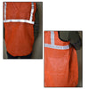 Orange Florescent Reflective Safety Jacket with Radium Strip and high visible at construction site