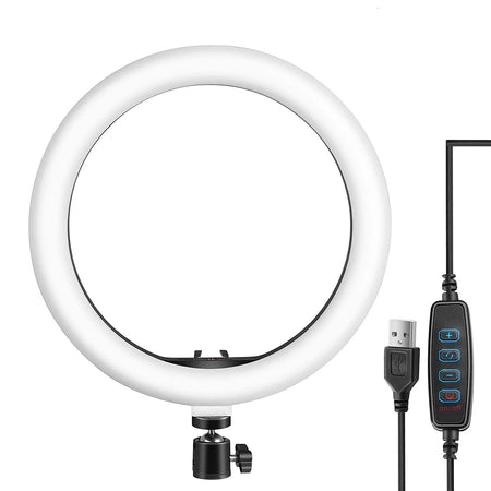 12 Inches Portable LED Ring Light with 3 Color Modes Dimmable Lighting | for YouTube, Photo-Shoot, Video Shoot, Live Stream, Makeup & Vlogging