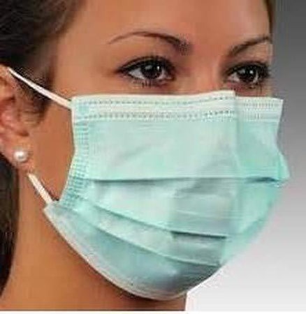 10 pcs Disposable Earloop Medical Face Masks Three Layer, 3 Ply Non-Woven Face Mask, Dust Mask Virus Protection - halfrate.in