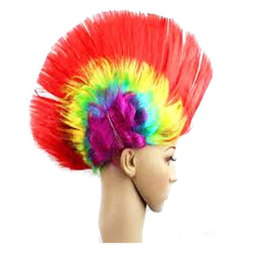 Colorful Multicolored Costume Wigs Hen cap Rock Party Fancy Wig Cap Murga Cut Design Special for Holi Festival ,Rock Party ,Theme Party & Fancy Dress Costume