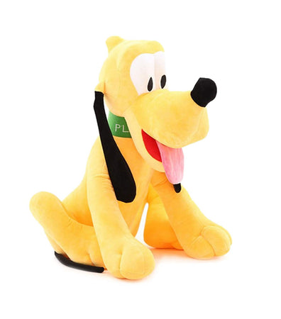 Pluto Dog Stuffed Soft Toy Imported Fabric in Yellow Color Size 30 cm Gift for Birthday Girlfriends/ Sister Brother