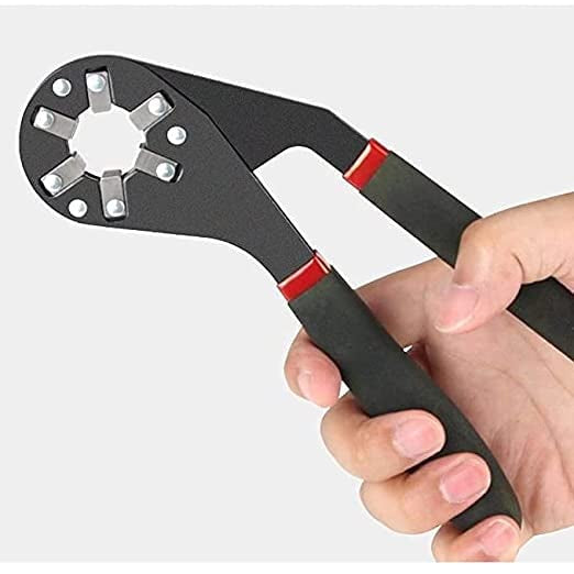 Multi-Function Hexagon Universal Wrench Adjustable Bionic Plier Spanner Repair Hand Tool (Small) Single Sided Bionic Wrench Household Repairing Wrench Hand Tool