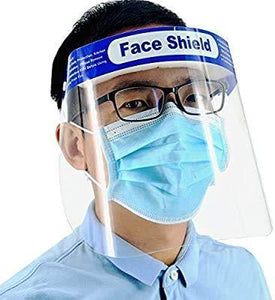 Ratehalf® Reusable Safety Face Shield, Anti-fog Full Face Shield, Universal Face Protective Visor for Eye Head Protection, Anti-Spitting  - 20 pcs - halfrate.in