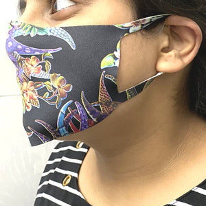 Ratehalf® Face Mask Printed Reusable Washable Cloth Face Mask for Women - Protects from Dust, Pollen and Pollution - 10 pcs - halfrate.in