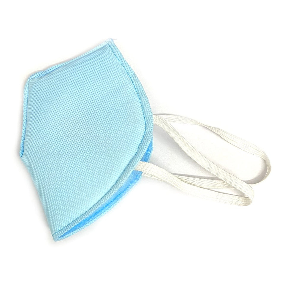 Ratehalf® High filtration 4 ply Reusable Wellness Mask with PU foam Three Layer Dust Pollution Washable Mask with Breathing valve (Blue) -2pcs - halfrate.in