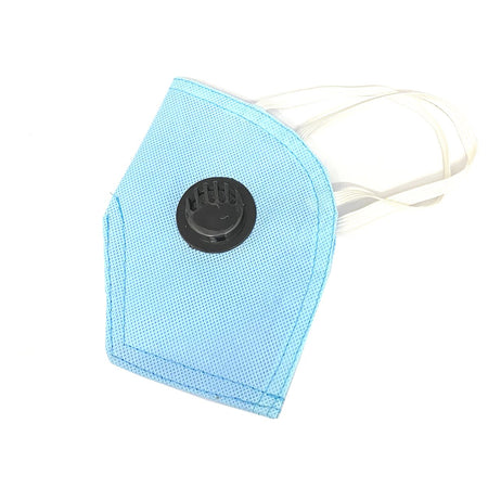 Ratehalf® 5 ply High filtration Reusable Wellness Mask Dust Pollution Washable Mask with Breathing valve (Blue) - 2pcs - halfrate.in