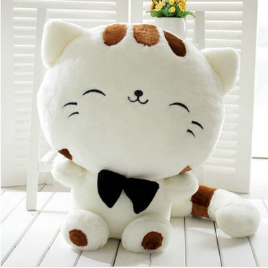Cute Cat Plush Soft Toy Stuffed Toys (White, 25cm)