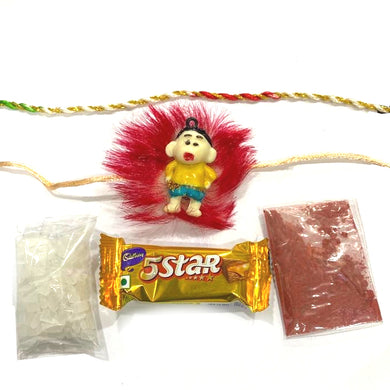 Kids Shin Chan Rakhi Raksha Bandhan Chocolate combo - Beautiful Rakhi RK20