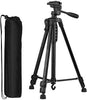 3366 Portable and Foldable Lightweight Photography and Videography Tripod Stand | Max Load 3kg | Max Height 135cm/53 with Carry Bag and Phone Holder