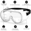 Safety Goggles Poly-carbonate Lens Eye Protection Glass Clear Anti-Droplets Anti-Fog - halfrate.in