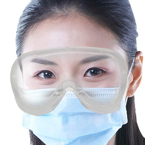 Safety Goggles Poly-carbonate Lens Eye Protection Glass Clear Anti-Droplets Anti-Fog - 5pcs - halfrate.in